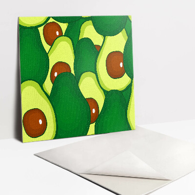 Vinyl tiles Green cartoon avocado