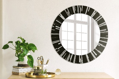 Round decorative wall mirror Radial composition