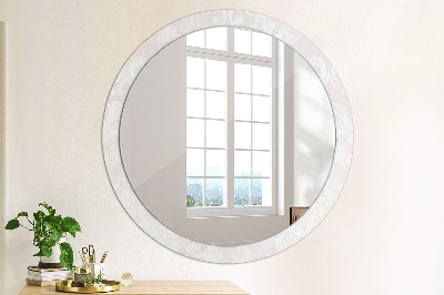 Round mirror decor Delicate roccoco texture
