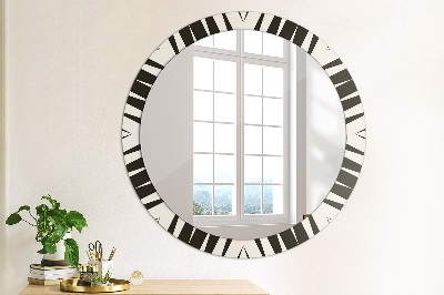Round mirror decor Abstract geometric composition