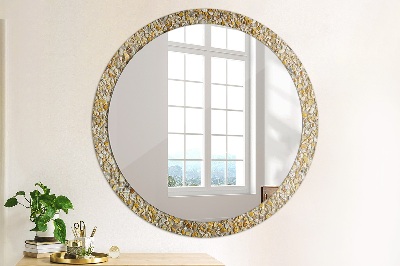 Round mirror decor Terrazzo pattern