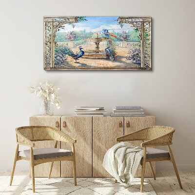 Abstraction fountain Canvas Wall art