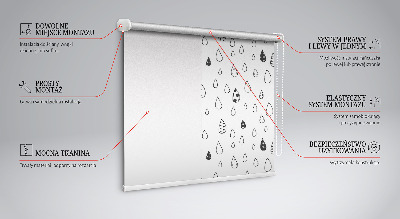 Roller blind for window Drops