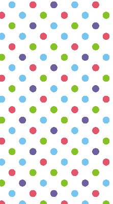 Window blind Colored dots
