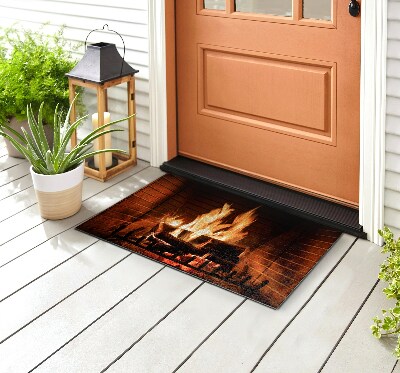 Front door floor mat Fire
