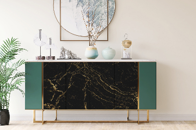 Decorative sticker for furniture Dark marble