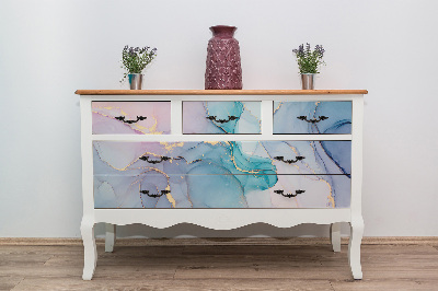 Furniture sticker Colorful marble