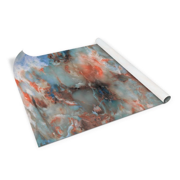 Decorative sticker for furniture Colorful marble pattern