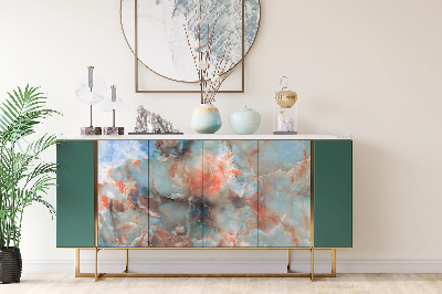 Decorative sticker for furniture Colorful marble pattern