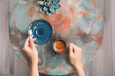 Decorative sticker for furniture Colorful marble pattern