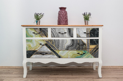 Furniture sticker Art deco marble abstraction