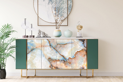 Decorative sticker for furniture Colorful marble pattern