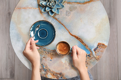 Decorative sticker for furniture Colorful marble pattern