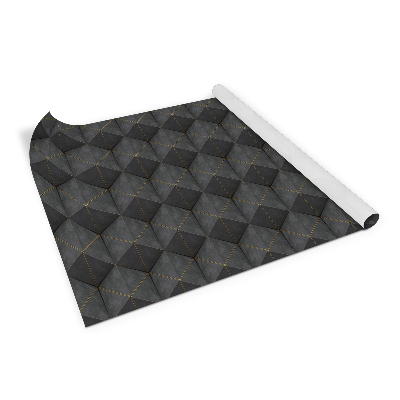 PCV sticker for furniture Gray 3D triangles