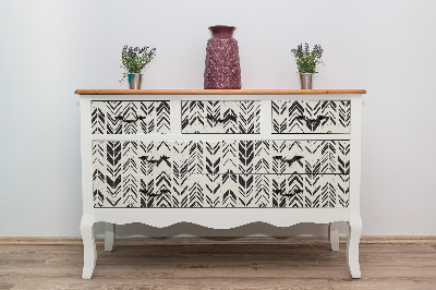 Decorative sticker for furniture Exotic Chevron pattern