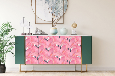 Decorative sticker for furniture Flamingos