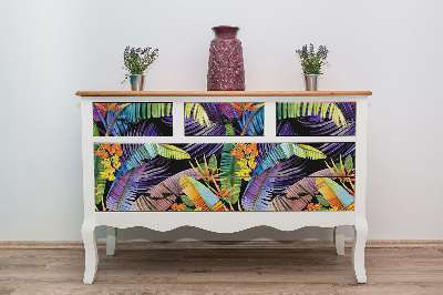 Furniture sticker Tropical art