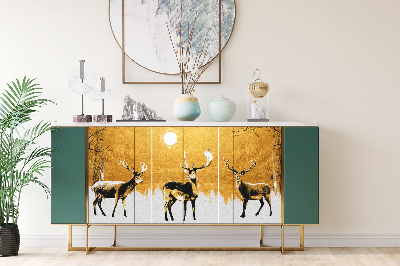 PCV sticker for furniture Three deer