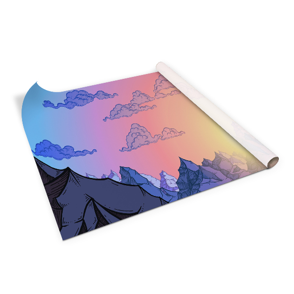 Furniture sticker Mountains clouds