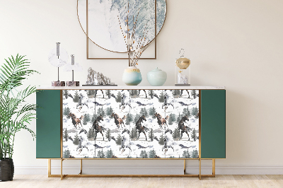 Furniture sticker Horses