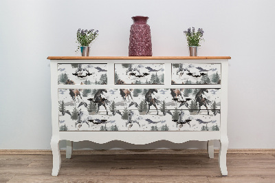 Furniture sticker Horses