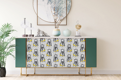 Furniture sticker Monkey chimpanzee banana