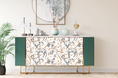 PCV sticker for furniture Wild animals