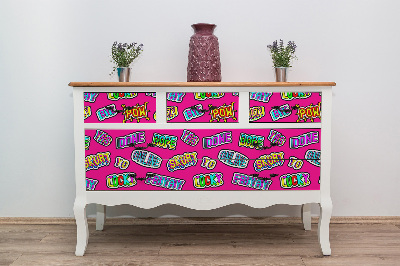 Furniture sticker Pop art