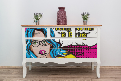 PCV sticker for furniture Pop art