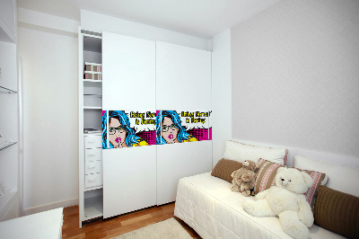 PCV sticker for furniture Pop art