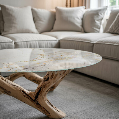 Table top Subtle marble veins