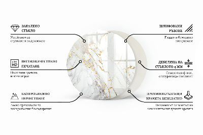 Table top Marble with delicate veins