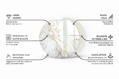 Table top Marble with delicate veins