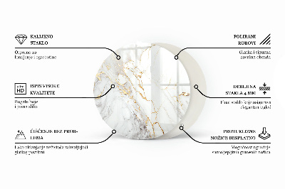 Table top Marble with delicate veins