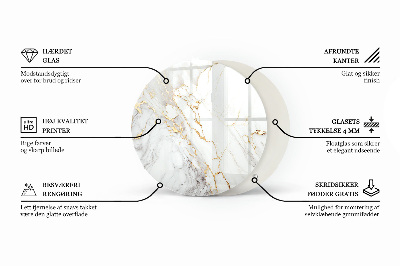 Table top Marble with delicate veins