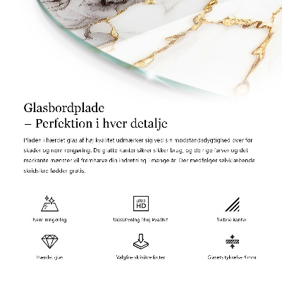 Table top Marble with delicate veins