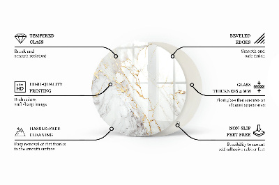 Table top Marble with delicate veins