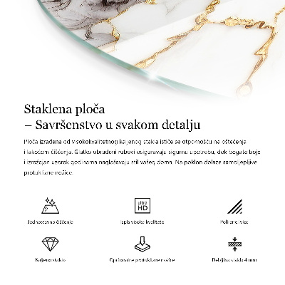 Table top Marble veins in design