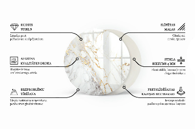 Table top Marble veins in design
