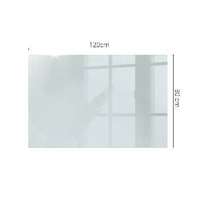 Rectangular glass table transparent