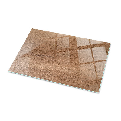 Glass top Wood-textured pattern