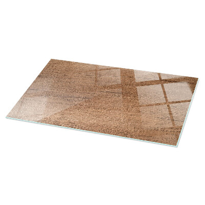 Glass top Wood-textured pattern