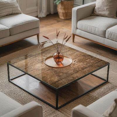 Glass top Natural style planks