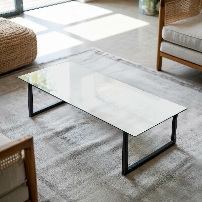 Glass top White without pattern