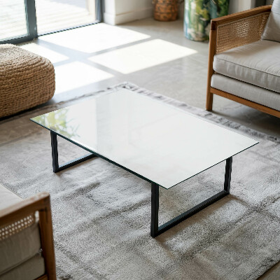 Glass top White without pattern