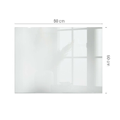 Glass top White without pattern