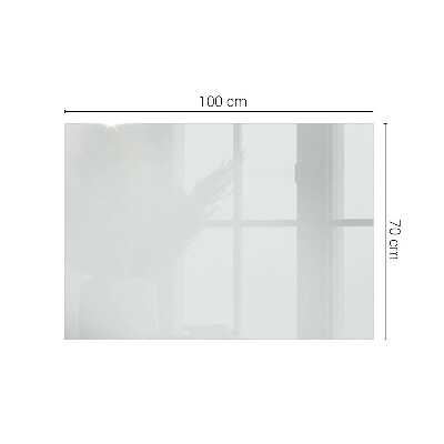 Glass top White without pattern