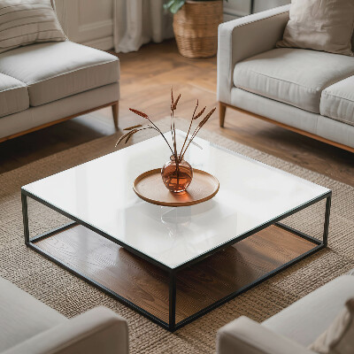 Glass top White without pattern