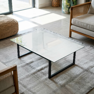 Glass top White without pattern