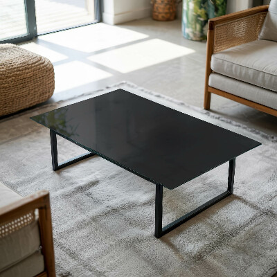 Glass top Black without pattern